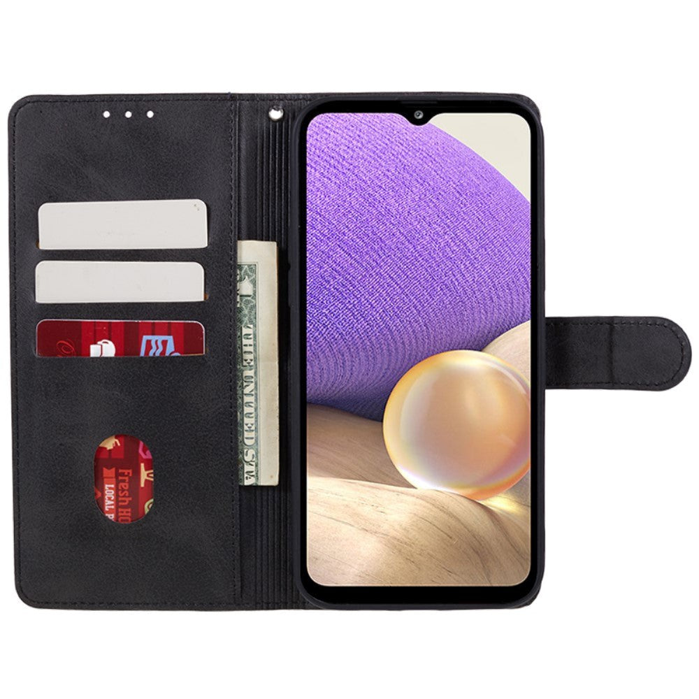 Samsung Galaxy M34 (5G) / F34 (5G) Læder Mobil Cover m. Pung og Strop - Sort