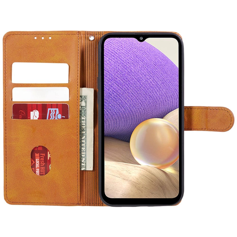 Samsung Galaxy M34 (5G) / F34 (5G) Læder Mobil Cover m. Pung og Strop - Brun