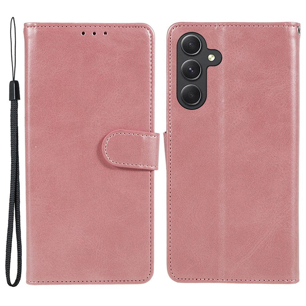 Samsung Galaxy M34 (5G) / F34 (5G) Læder Mobil Cover m. Pung og Strop - Rose Gold
