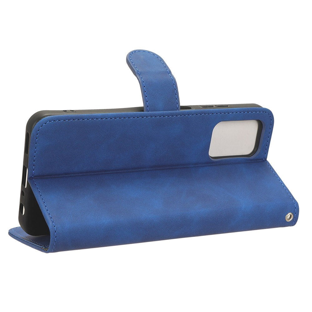 Nokia G42 Læder Mobil Cover m. Kortholder & Ståfunktion - Blå