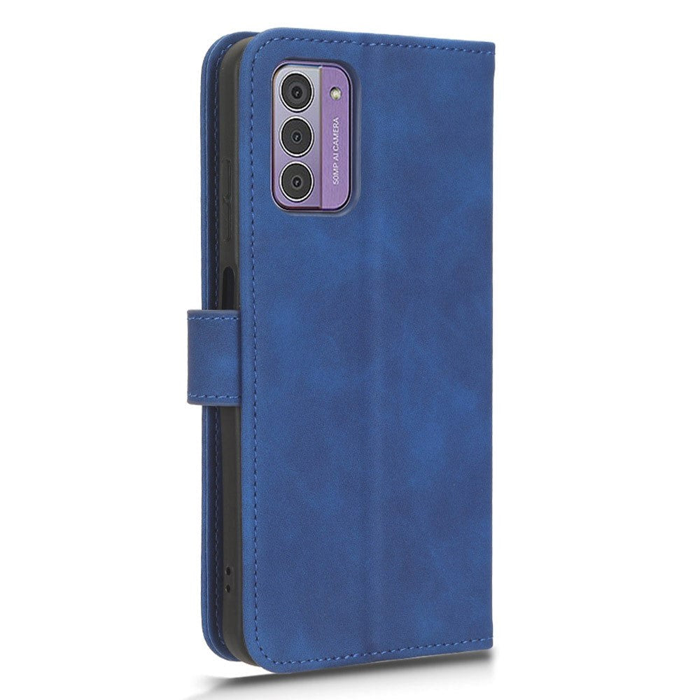 Nokia G42 Læder Mobil Cover m. Kortholder & Ståfunktion - Blå