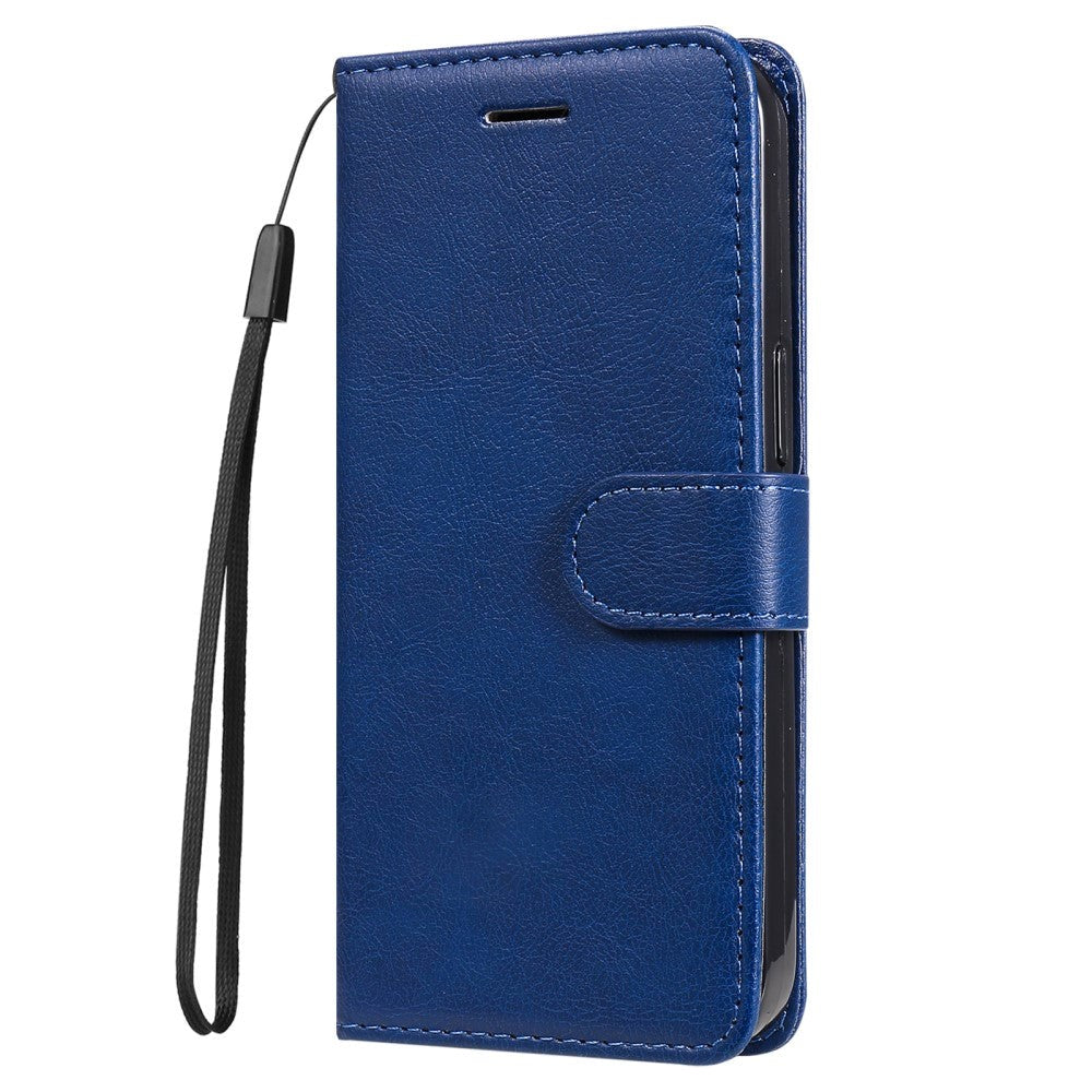 Honor 90 Lite Læder Mobil Cover m. Pung og Strop - Blå