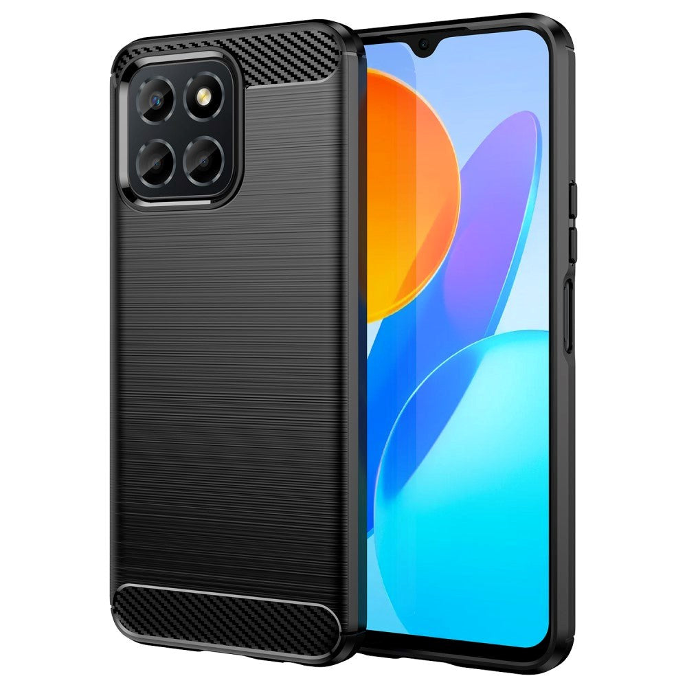 Honor 70 Lite Brushed Carbon Mobil Cover - Sort