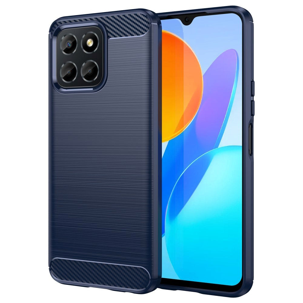 Honor 70 Lite Brushed Carbon Mobil Cover - Blå