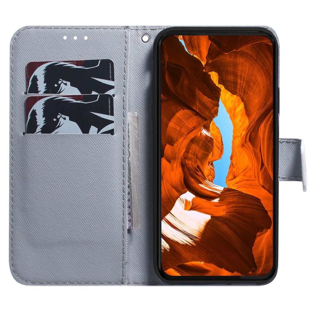 Samsung Galaxy A25 (5G) Læder Mobil Cover m. Pung & Print - Hund med Hjerte