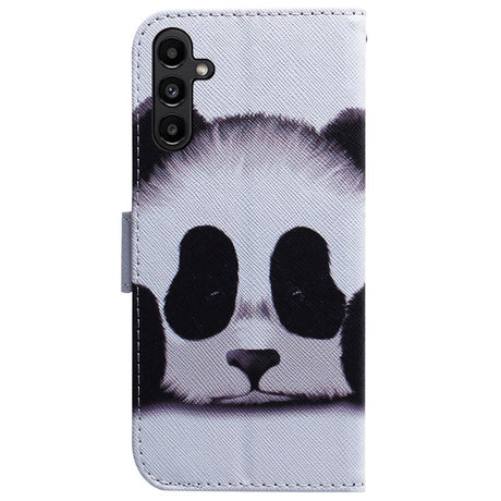 Samsung Galaxy A25 (5G) Læder Mobil Cover m. Pung & Print - Panda