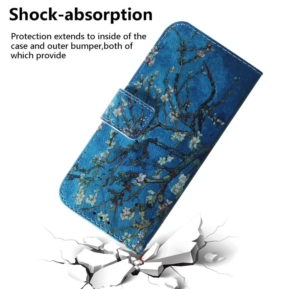 Samsung Galaxy A25 (5G) Læder Mobil Cover m. Pung & Print - Blomstertræ