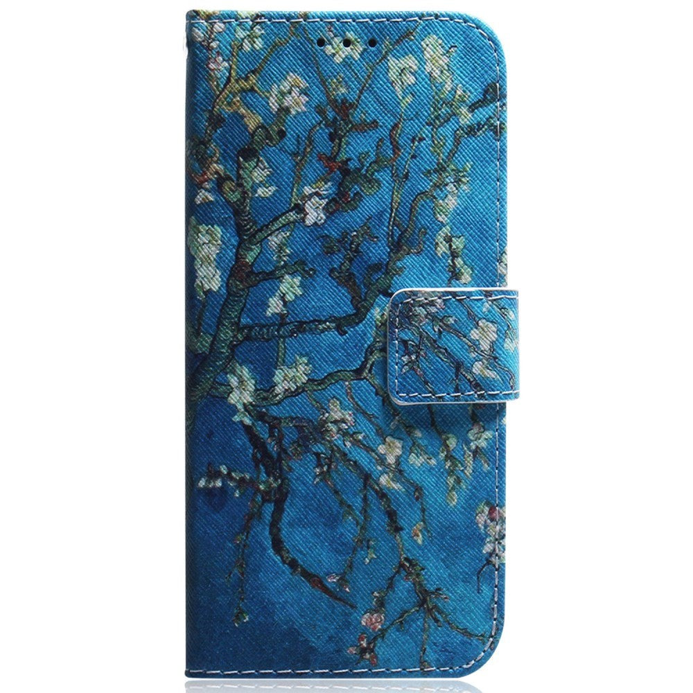 Samsung Galaxy A25 (5G) Læder Mobil Cover m. Pung & Print - Blomstertræ