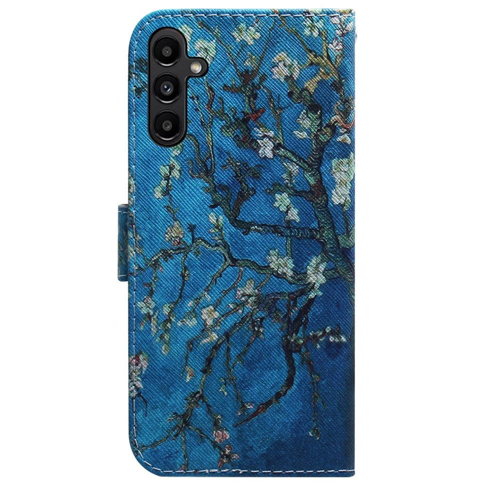 Samsung Galaxy A25 (5G) Læder Mobil Cover m. Pung & Print - Blomstertræ