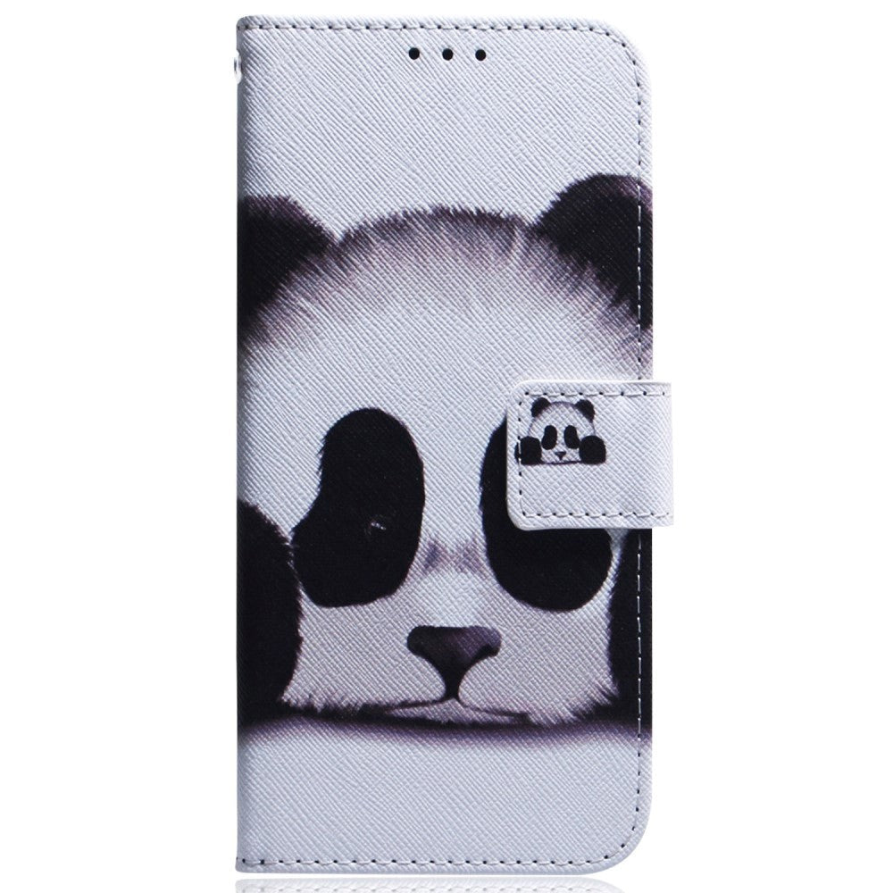 Sony Xperia 5 V Læder Flip Mobil Cover m. Pung - Panda