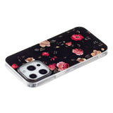 iPhone 15 Pro Selvlysende Fleksibel Mobil Cover af Plastik m. Print - Blomster