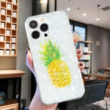 iPhone 15 Pro Fleksibel Plastik Mobíl Cover - Ananas