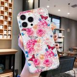 iPhone 15 Pro Fleksibel Plastik Mobil Cover - Farverig m. Blomster