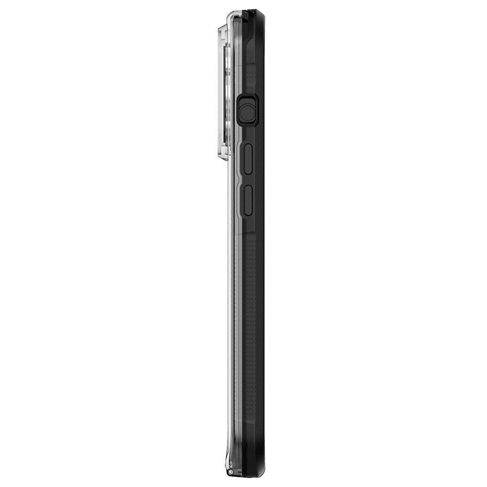 iPhone 15 Pro Vandtæt Håndværker Mobil Cover - Gennemsigtig / Sort
