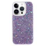 iPhone 15 Pro Glimmer Mobil Cover - Lilla