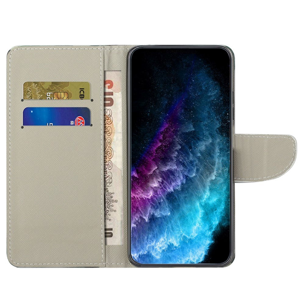Honor 90 Lite Læder Mobil Cover m. Pung & Ståfunktion - Camouflage