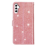 Samsung Galaxy A25 (5G) Læder Mobil Cover m. Pung & Strop - Glimmer - Rose Gold