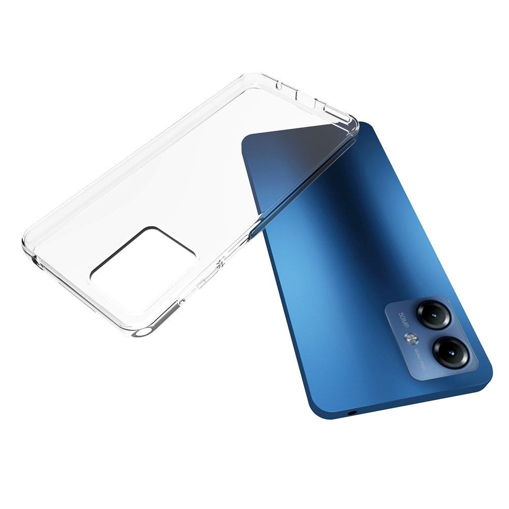 Motorola Moto G14 Fleksibelt Plastik Mobil Cover - Gennemsigtig