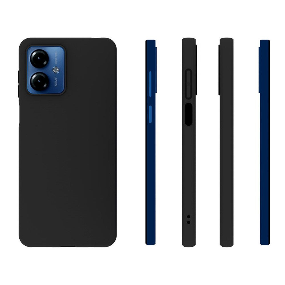 EIDERWOOD Motorola Moto G14 Mat Fleksibel Plastik Mobil Cover - Sort