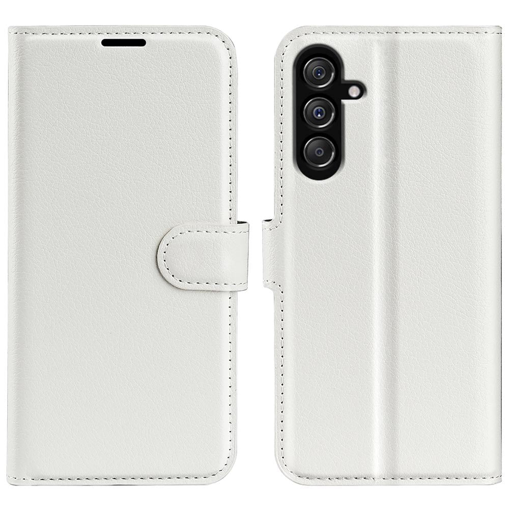 Samsung Galaxy M34 (5G) / F34 (5G) Litchi Læder Mobil Cover m. Pung - Hvid