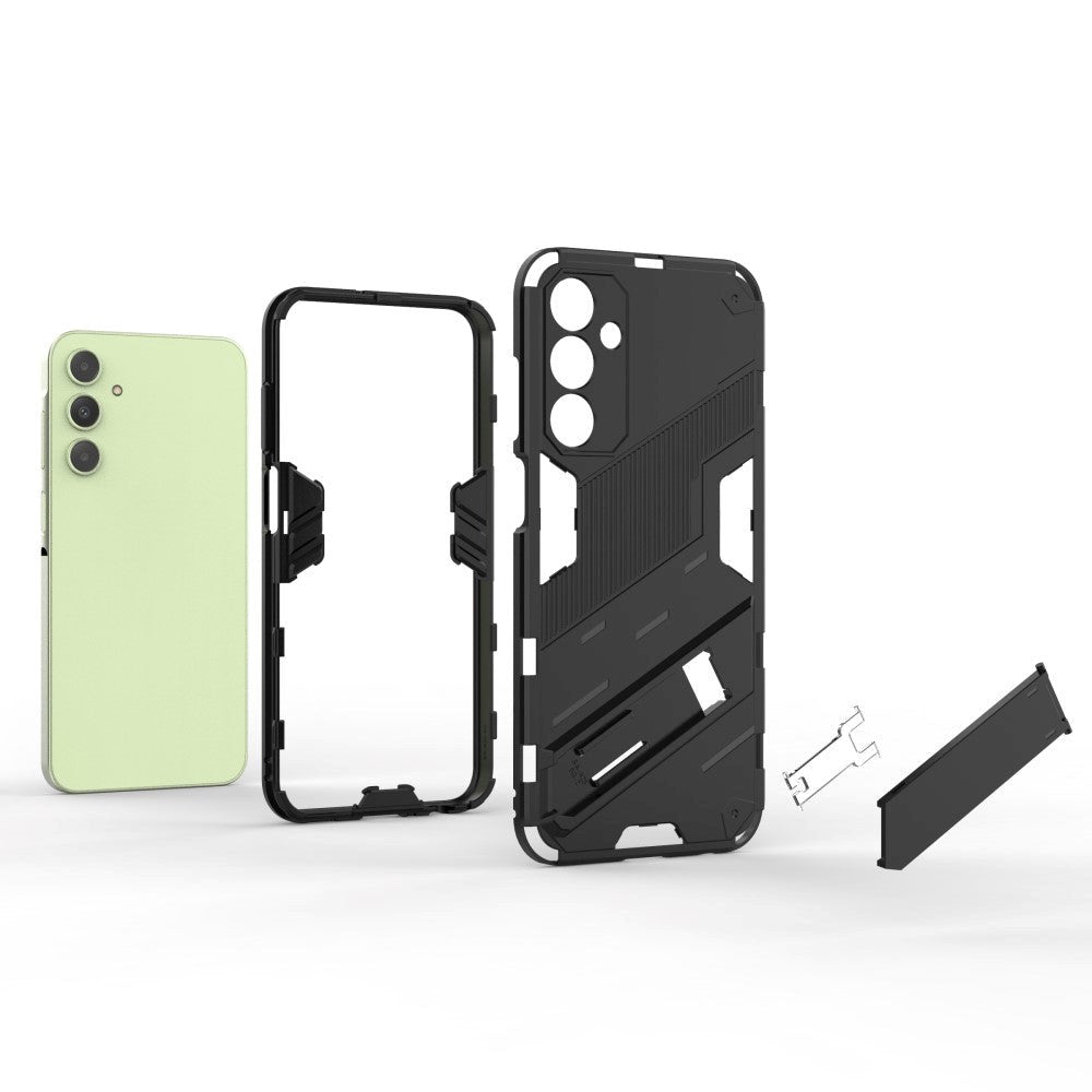 Samsung Galaxy A25 (5G) Hybrid Håndværker Mobil Cover m. Kickstand - Sort