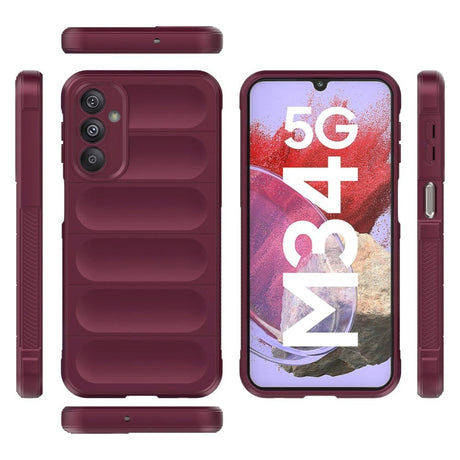 Samsung Galaxy M34 (5G) / F34 (5G) Fleksibelt Plastik Mobil Cover - Vinrød