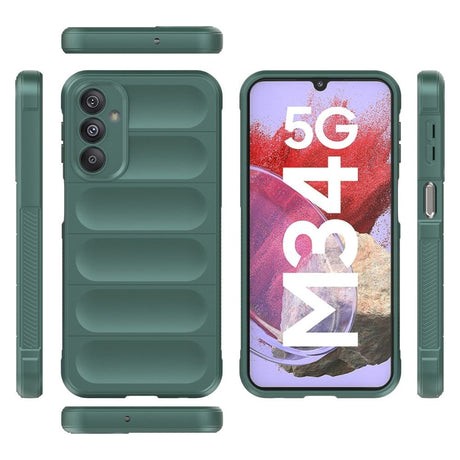 Samsung Galaxy M34 (5G) / F34 (5G) Fleksibelt Plastik Mobil Cover - Mørkeblå