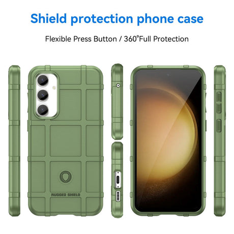 Samsung Galaxy S23 FE Rugged Shield Series Håndværker Mobil Cover - Grøn