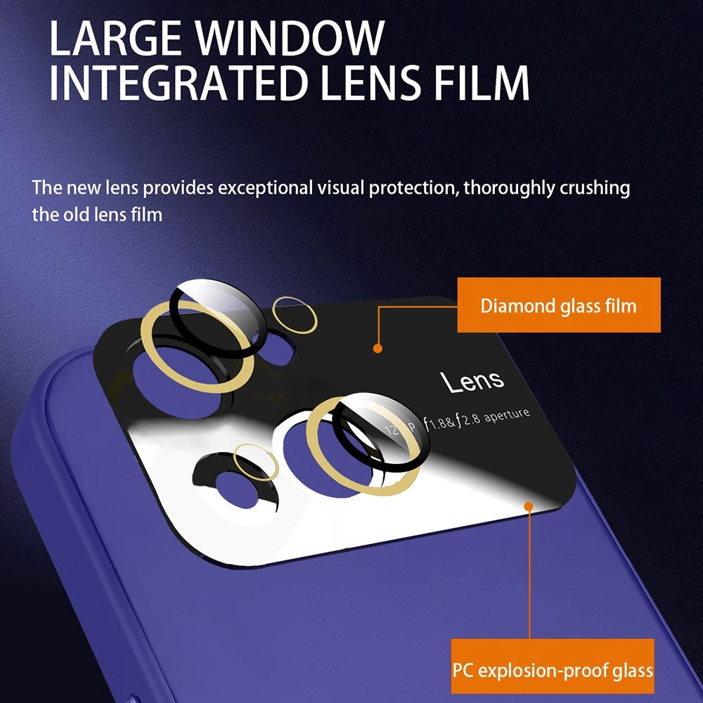 iPhone 15 Plus Hybrid Plastik Mobil Cover m. Indbygget Kamerabeskytter - Lyseblå