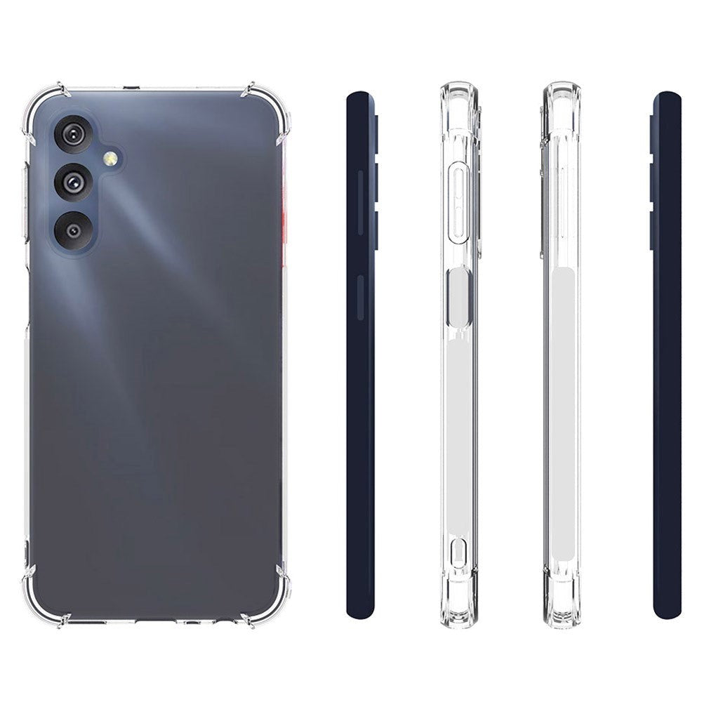 Samsung Galaxy M34 (5G) / F34 (5G) Drop-Proof Fleksibelt Plastik Mobil Cover - Gennemsigtig