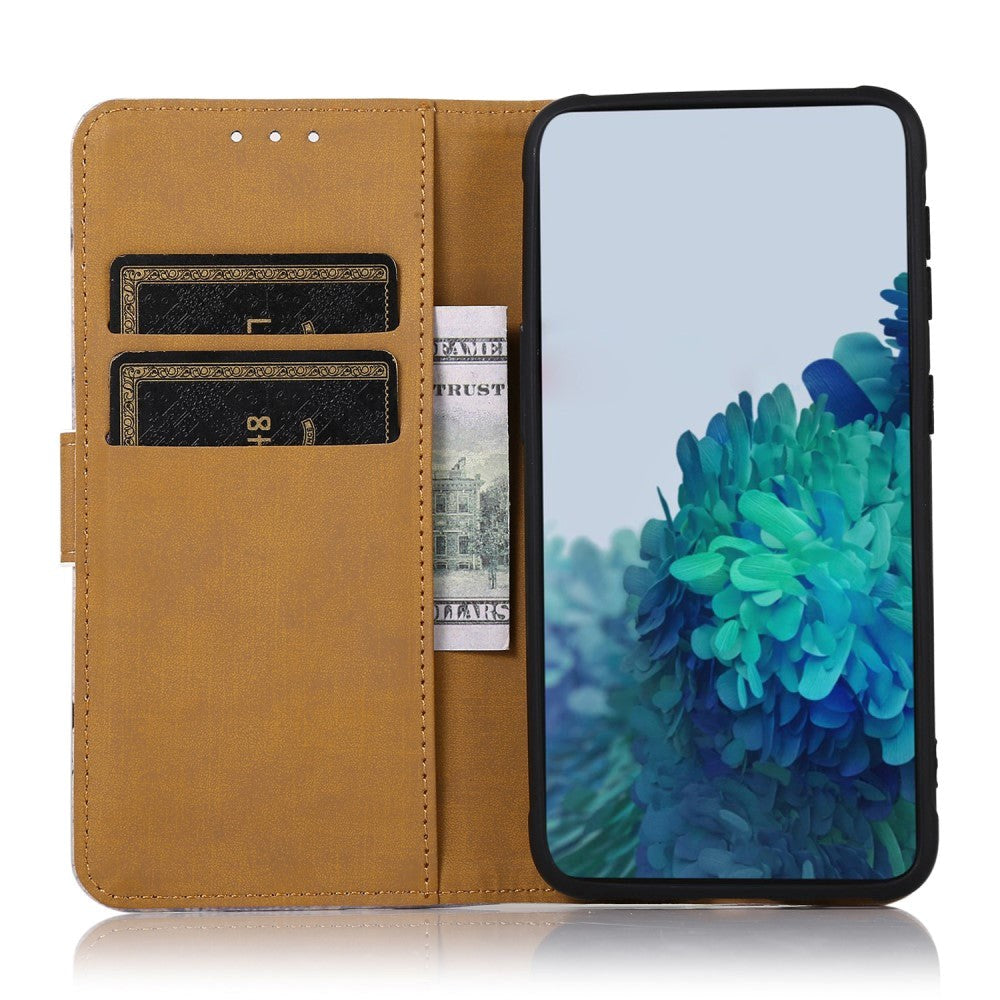 Sony Xperia 5 V Læder Mobil Cover m. Pung - Tiger