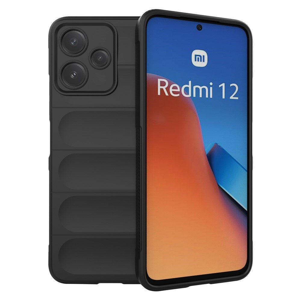 EIDERWOOD Xiaomi Redmi 12 (5G) / Poco M6 Pro (5G) Fleksibelt Plastik Mobil Cover - Sort