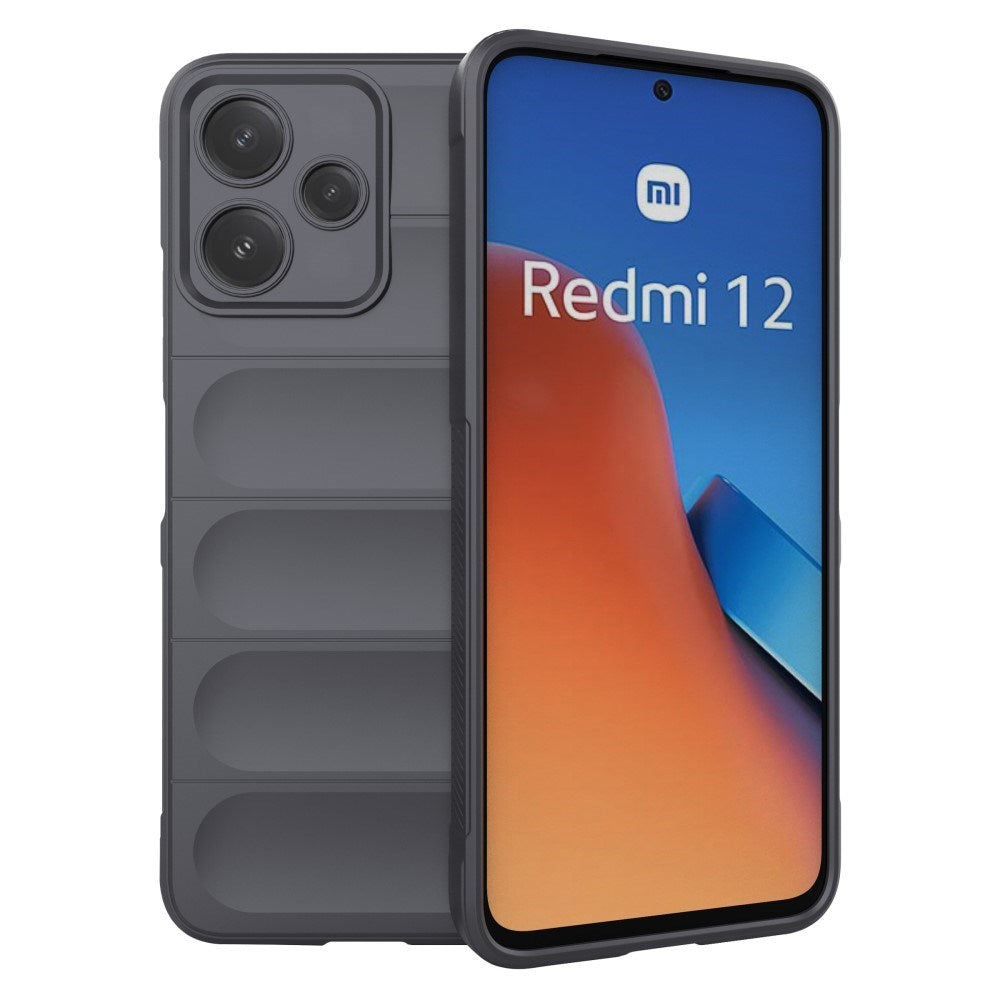 EIDERWOOD Xiaomi Redmi 12 (5G) / Poco M6 Pro (5G) Fleksibelt Plastik Mobil Cover - Grå