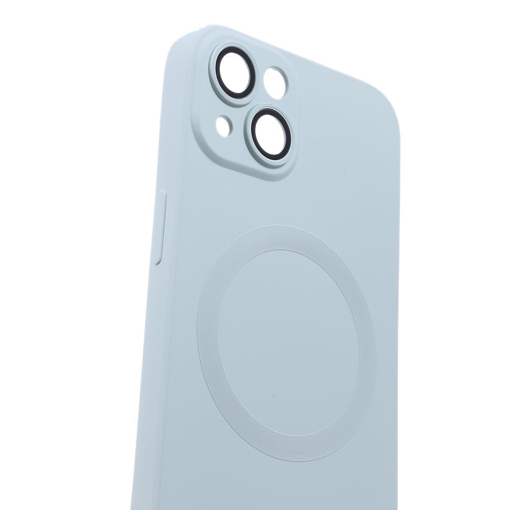 iPhone 13 Silikone Mobil Cover m. Kamerabeskytter - MagSafe Kompatibel - Mint Blå