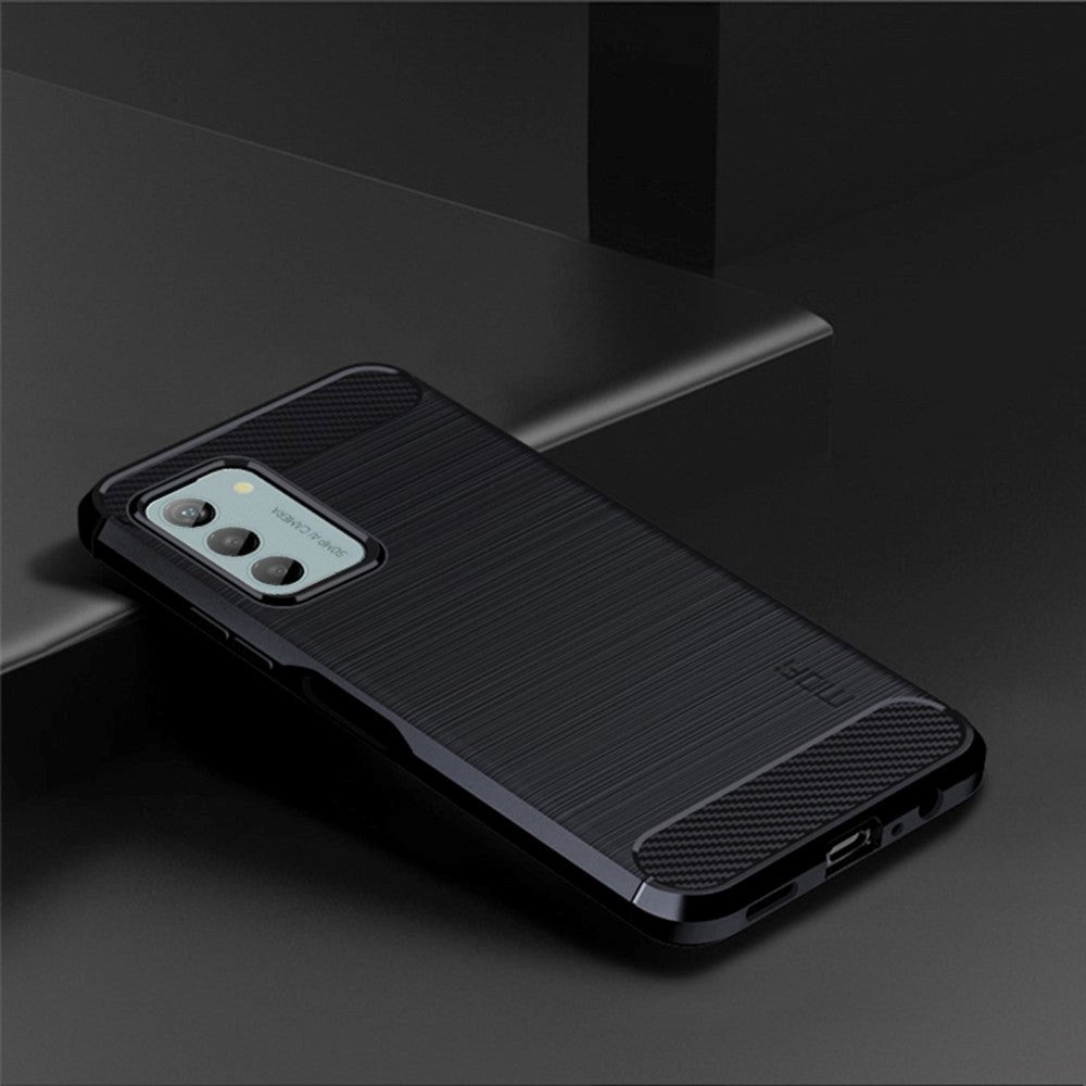 Nokia G42 Brushed Carbon Fiber Mobil Cover - Blå