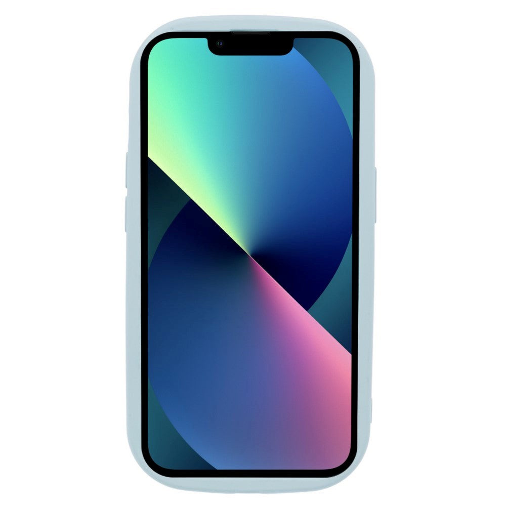 iPhone 13 Fleksibelt Plastik Mobil Cover m. Bølget Kanter - Blå