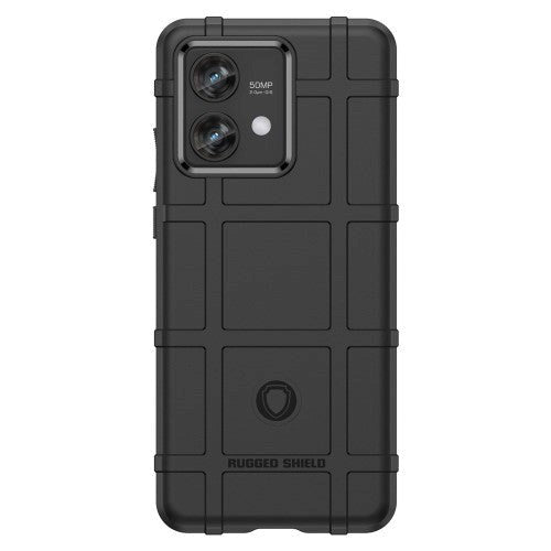 Motorola Edge 40 Neo Rugged Shield Mobil Cover - Sort