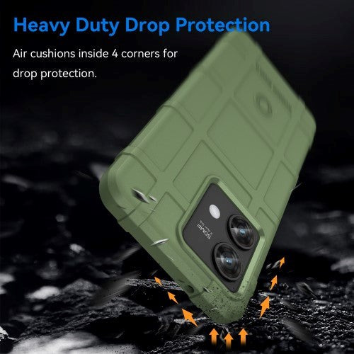 Motorola Edge 40 Neo Rugged Shield Mobil Cover - Grøn