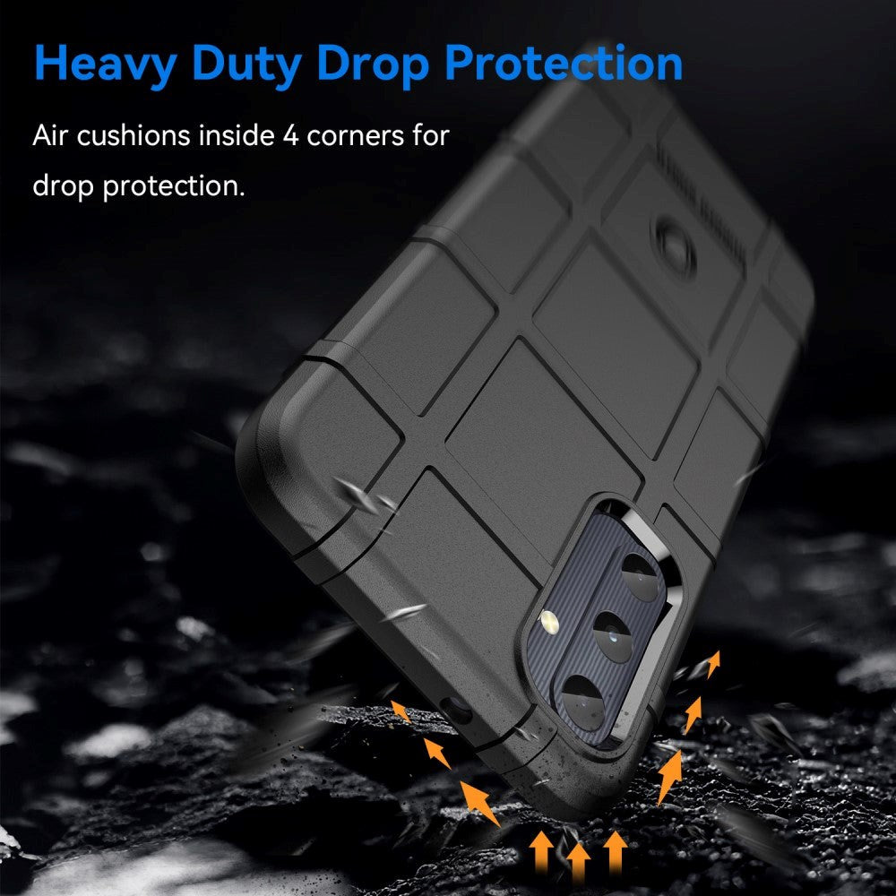 Samsung Galaxy A05s Rugged Shield Series Håndværker Mobil Cover - Sort