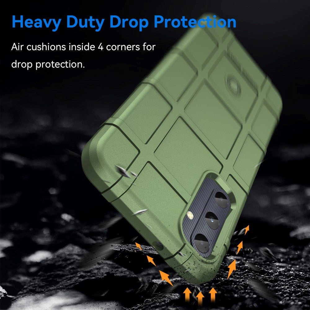 Samsung Galaxy A05s Rugged Shield Series Håndværker Mobil Cover - Grøn