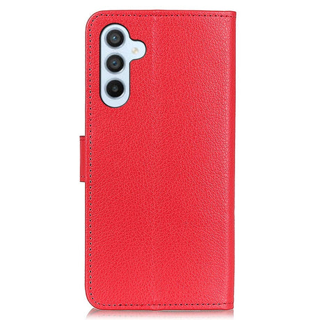 Samsung Galaxy A05s Litchi Læder Mobil Cover m. Pung - Rød