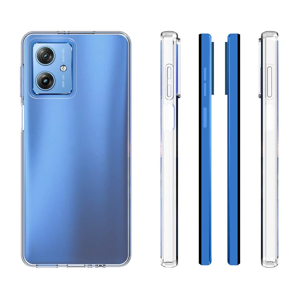 Motorola Moto G54 Fleksibelt Plastik Mobil Cover - Gennemsigtig