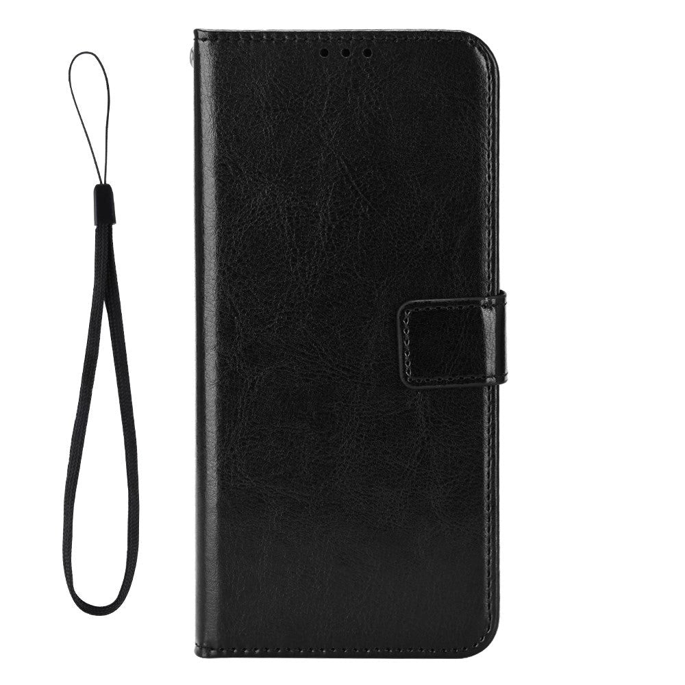 Fairphone 5 Læder Mobil Cover m. Pung & Strop - Sort
