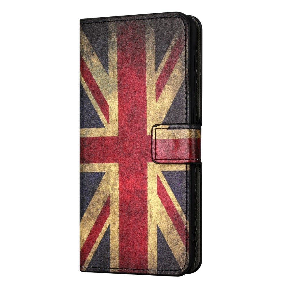 Samsung Galaxy A15 (5G) / A15 Læder Mobil Cover m. Pung & Ståfunktion - Union Jack
