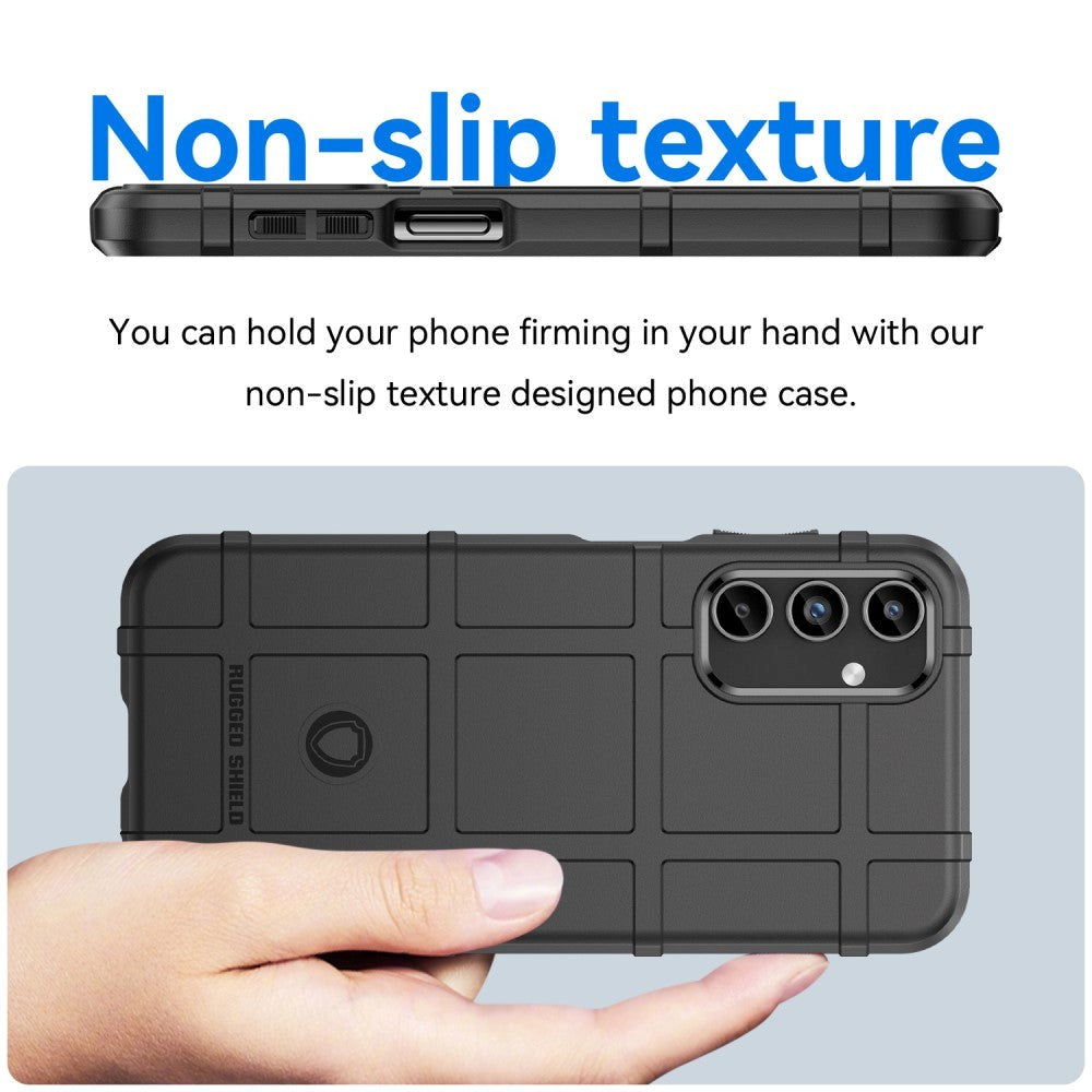 Samsung Galaxy A15 (5G) / A15 Rugged Shield Series Håndværker Mobil Cover - Sort