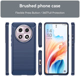 EIDERWOOD Oppo A2 Pro (5G) Brushed Carbon Fiber Mobil Cover - Blå