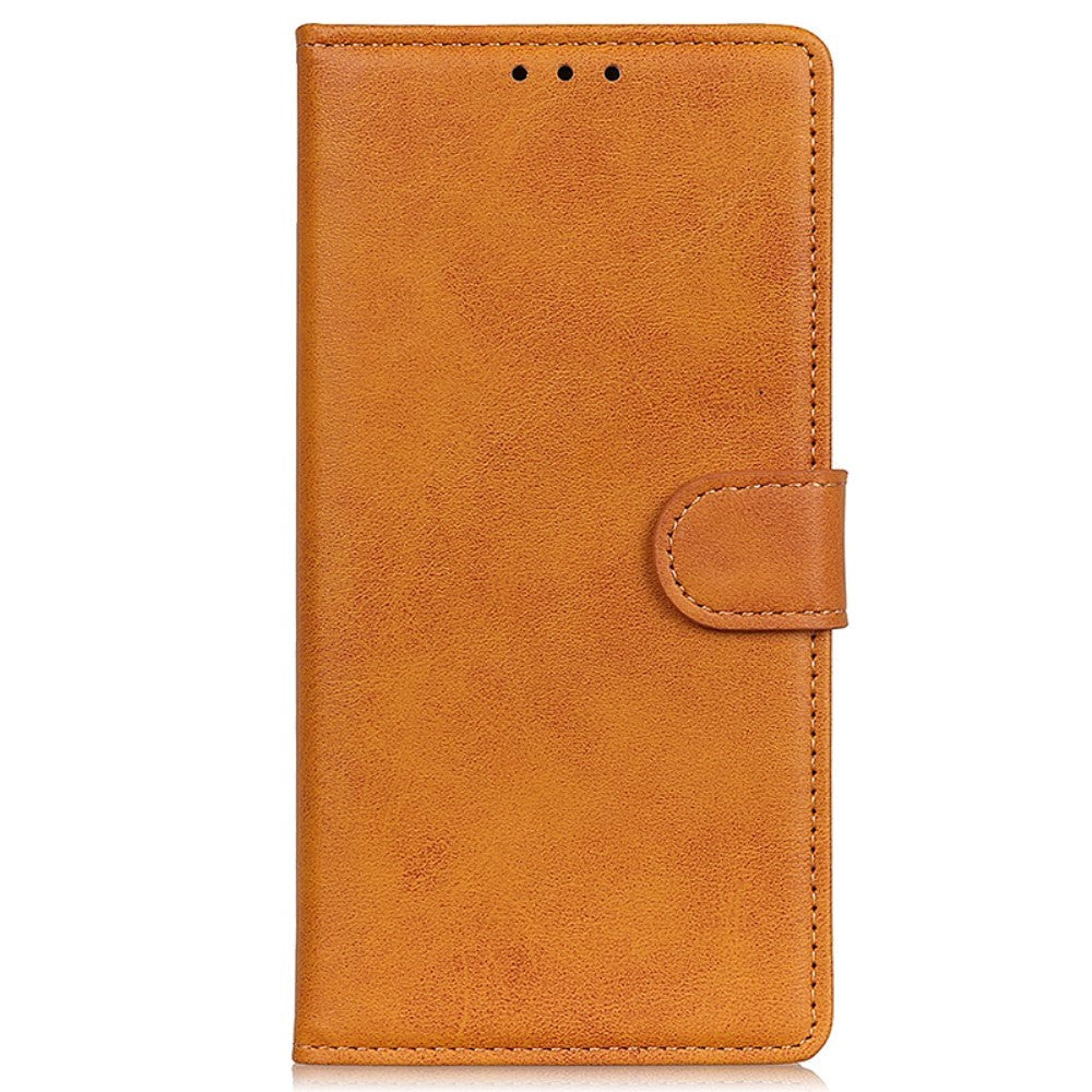 Samsung Galaxy A15 (5G) / A15 Læder Mobil Cover m. Pung - Brun
