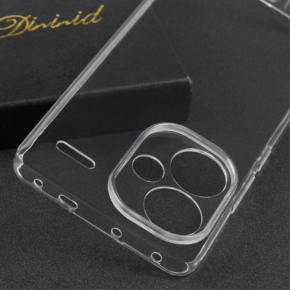 Xiaomi Redmi Note 13 Pro+ (Plus) Fleksibelt Plastik Mobil Cover - Gennemsigtig