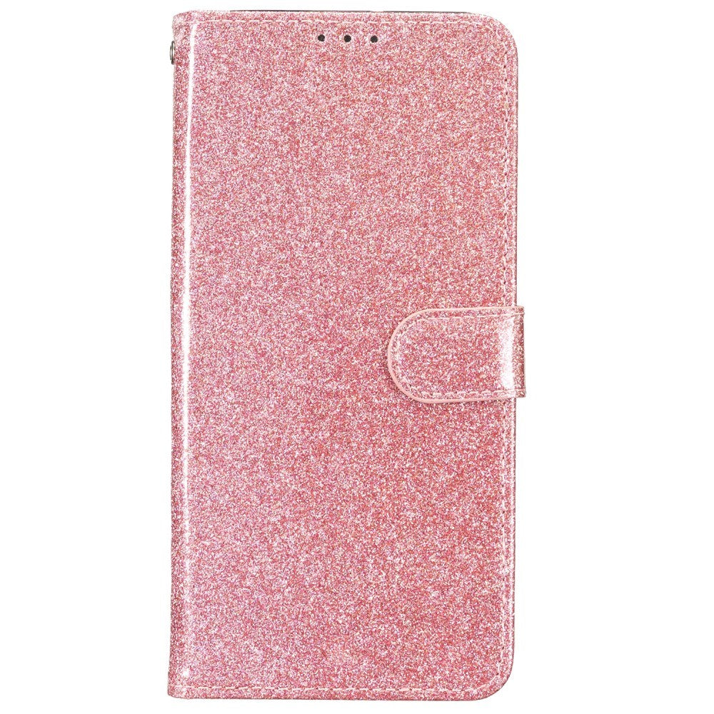 EIDERWOOD Motorola Moto G54 Læder Mobil Cover m. Pung & Strop - Glimmer - Rose Gold