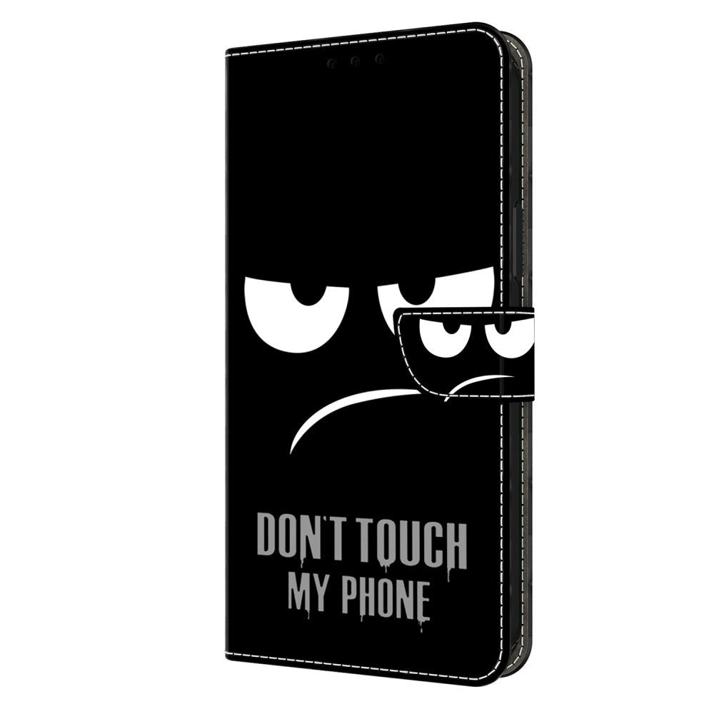 Xiaomi 13T / 13T Pro Læder Mobil Cover m. Pung & Print - "Don't Touch My Phone"